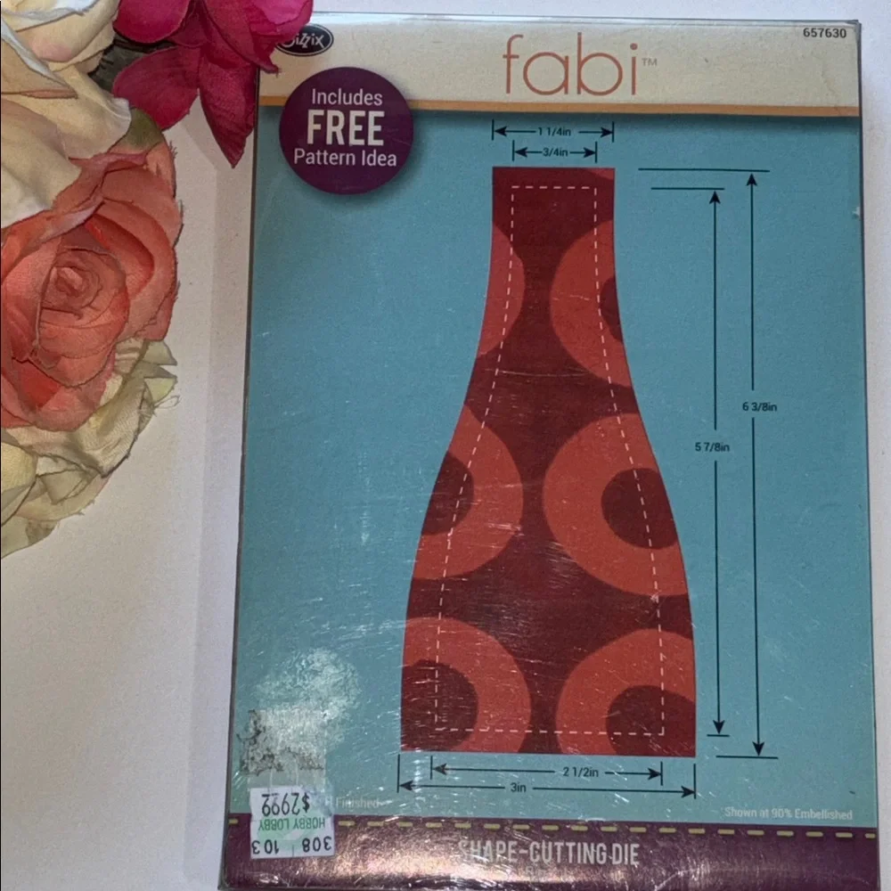 SIZZIX Fabi Shape-Cutting Die with Pattern 657630 BIGZ L 2013 With pattern